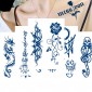 7 Sheet Removable Tattoos Herbal Juice Tattoos Sticker 1