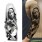 Full Arm Temporary Tattoo Jesus Queen Skeleton Lion King 4